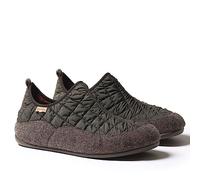 Pantofole da casa da uomo in feltro e tessuto - NIL-UM Khaki, 43 EU.