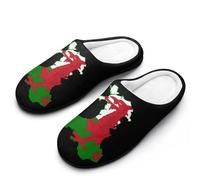 Pantofole Da Casa Flag Map Of Wales Slippers L