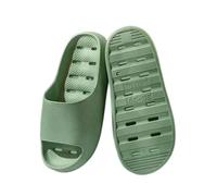 Pantofole da Casa Pantofole da casa che perdono fondo spesso uomo donna estate bagno coppia antiscivolo sandali interni con fondo morbido pantofole all'esterno Ciabatte da Doccia(Green,38-39)