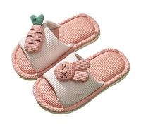 Pantofole da casa per bambini e bambine, morbide, comode, antiscivolo, in cotone, pantofole da casa in peluche, A, 31 EU