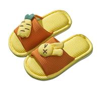 Pantofole da casa per bambini e bambine, morbide, comode, antiscivolo, in cotone, pantofole da casa in peluche, C, 28 EU
