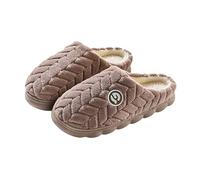 Pantofole da casa per uomini e donne in lino non cotone per interni ed esterni sandali pantofole a punta aperta per camera da letto scarpe traspiranti da donna scivoli sportivi, Caff, 40 EU