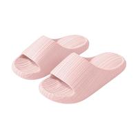 Pantofole da casa per uomo e donna, leggere, antiscivolo, con suola spessa, per bagno, piscina, spiaggia, casa, interni/esterni, rosa, 37 EU