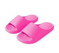 Pantofole da casa per uomo e donna, leggere, antiscivolo, con suola spessa, per bagno, piscina, spiaggia, casa, interni/esterni, Rosa acceso, 37 EU