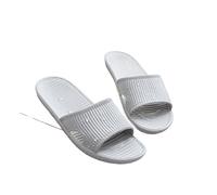 Pantofole da Casa Personalità della moda Pantofole da casa Bagno estivo da donna Sandali tinta unita da uomo Pantofole da bagno casual for la casa Pantofole con una sola parola Ciabatte da Doccia(Gris