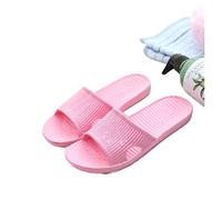 Pantofole da Casa Personalità della moda Pantofole da casa Bagno estivo da donna Sandali tinta unita da uomo Pantofole da bagno casual for la casa Pantofole con una sola parola Ciabatte da Doccia(Pink