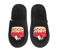Pantofole Da Casa Strawberry Shortcake Dessert Ciabatte Lavabili Leggero Ciabatte Da Viaggio Per Spa Esterno Autunno M
