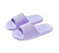 Pantofole da doccia comode e antiscivolo con suola spessa, ad asciugatura rapida, morbide, per bagno e piscina, massaggi estivi, per interni ed esterni, Viola, 37 EU