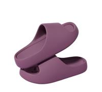 pantofole da doccia da donna Ciabatte da donna alla moda, estive, uomo, concise, casual, con suola spessa in EVA, infradito spiaggia, for esterni e interni, doccia Per quotidiano(Purple,40-41)