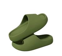 pantofole da doccia da donna Ciabatte da donna alla moda, estive, uomo, concise, casual, con suola spessa in EVA, infradito spiaggia, for esterni e interni, doccia Per quotidiano(Green,38-39)