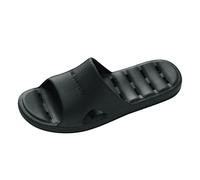 Pantofole da doccia da donna e uomo, leggere, morbide, con suola spessa, per amanti dell'estate, casa, antiscivolo, scarpe da doccia da donna, per bagno, piscina, spiaggia, interni ed esterni, Nero