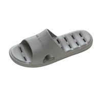 Pantofole da doccia da donna e uomo, leggere, morbide, con suola spessa, per amanti dell'estate, casa, antiscivolo, scarpe da doccia da donna, per bagno, piscina, spiaggia, interni ed esterni, Grigio