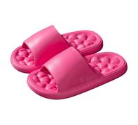 Pantofole da doccia da donna, leggere, 40 pezzi, morbide, leggere, con agopressione, per massaggio, resistenti all'usura, scarpe da doccia piatte per l'estate e la spiaggia, Rosa acceso., 36 EU