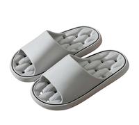 Pantofole da doccia leggere da uomo ad asciugatura rapida, con foro di scarico, morbide pantofole da bagno da donna per palestra, spa, piscina, pantofole antiscivolo per doccia e bagno a casa, Grigio