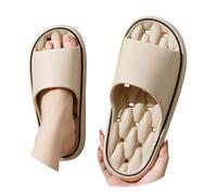 Pantofole da doccia leggere da uomo ad asciugatura rapida, con foro di scarico, morbide pantofole da bagno da donna per palestra, spa, piscina, pantofole antiscivolo per doccia e bagno a casa, cachi