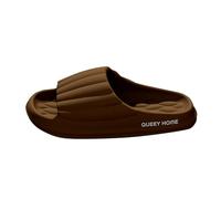 Pantofole da doccia per uomo e donna, leggere, comode pantofole a righe, per piscina e donna, ciabatte da bagno, marrone, 40 EU