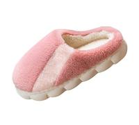 Pantofole da donna a vestibilità larga, scarpe da casa da donna antiscivolo, comode, soffici, calde, con memory foam, classiche foderate in pile, scarpe alla moda color Clash House Slipper, rosa, 38