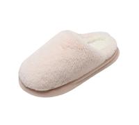 Pantofole da donna, alla moda, tinta unita, eleganti e calde, in feltro, leggere, per il tempo libero, suola antiscivolo, in cotone, memory foam