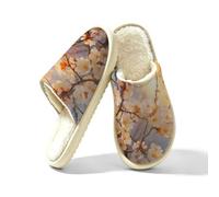Pantofole da donna bianche del fiore belle scarpe floreali della casa della schiuma di memoria, Multi, 42.5/43 EU