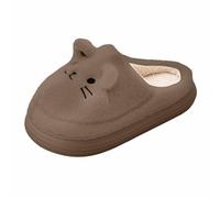 Pantofole da donna calde, pantofole di Natale da donna, invernali, accoglienti, coppia con adorabile stampa gatto foderate in pile, un comfort ottimale per interni ed esterni, suola morbida la casa