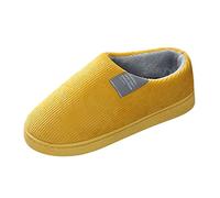 Pantofole da donna chiuse, calde, da donna, invernali, memorie di forma | Carino Casa Velluto A Costine Slippers Suola Antiscivolo Fodera Peluche Scarpe Per Interni ed Esterni Inverno