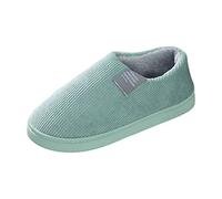 Pantofole da donna chiuse, calde, da donna, invernali, memorie di forma | Carino Casa Velluto A Costine Slippers Suola Antiscivolo Fodera Peluche Scarpe Per Interni ed Esterni Inverno