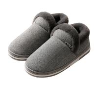 Pantofole da donna chiuse, ciabatte in peluche imbottite, stivaletti invernali caldi e piatti da casa, scarpe da capanna antiscivolo, pantofole invernali unisex per la casa, pantofole in feltro