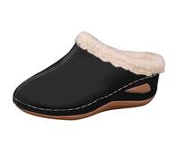 Pantofole da donna chiuse leggere, scarpe da donna estive chic e comode tacchi con zeppe, pantoafle transizione autunno inverno pantofole comode in pelliccia, tong all'aperto relax, tong quotidiano