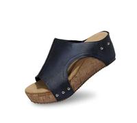 Pantofole da donna Ciabatte da bagno Ciabatte da donna per il tempo libero quotidiano e la spiaggia. Design a punta aperta. Abbigliamento casual. Comfort estivo. Stile slip-on per un relax tutto il