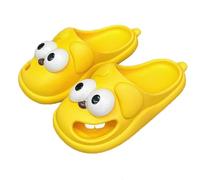 Pantofole da donna con bacio nel Regno Unito, divertenti e carine scarpe da casa per interni antiscivolo suola spessa esterna confortevole causale grande occhio cane lingua pantofola piattaforma