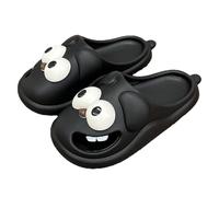 Pantofole da donna con bacio nel Regno Unito, divertenti e carine scarpe da casa per interni antiscivolo suola spessa esterna confortevole causale grande occhio cane lingua pantofola piattaforma