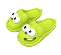 Pantofole da donna con bacio nel Regno Unito, divertenti e carine scarpe da casa per interni antiscivolo suola spessa esterna confortevole causale grande occhio cane lingua pantofola piattaforma