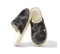 Pantofole da donna con drago cinese incandescente e luna in memory foam, Multi, 41/42 EU