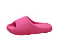 Pantofole da donna con fondo spesso per l'estate per interni e casa, non coppia esterna che indossa sandali pantofole pantofole calzini da donna lavabili, Rosso, 39 EU