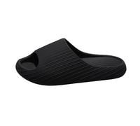 Pantofole da donna con fondo spesso per l'estate per interni e casa, non coppia esterna che indossa sandali pantofole pantofole calzini da donna lavabili, Nero , 39 EU