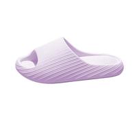 Pantofole da donna con fondo spesso per l'estate per interni e casa, non coppia esterna che indossa sandali pantofole pantofole calzini da donna lavabili, Viola, 39 EU