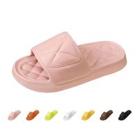 Pantofole da donna con nuvole, super morbide, morbide, comode, leggere, antiscivolo, da doccia e da bagno da donna, Colore: rosa., 36 EU