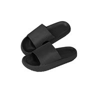 Pantofole da Donna con Piattaforma Spessa Pannelli da Bagno da Bagno da Donna Uomo Morbido Suolo Indoor scivoli Sandali Femmine Estate Non Slip flopschwarz, 44-45280mm
