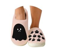 Pantofole da donna con punta chiusa senza schienale | Sliders soffici per le signore Regno Unito comodi cursori traspiranti casual leggeri scivoli per l'inverno rilassato piede