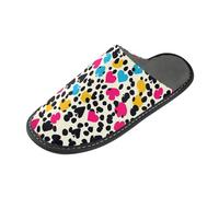 Pantofole da donna con stampa a pelle di ghepardo Texas Hold'em, calde pantofole da interno con memory foam per casa, camera da letto, Stampa pelle di ghepardo Texas Hold Em, 44.5/45 EU