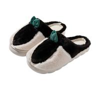 Pantofole da donna con suola antiscivolo, in peluche, morbide, divertenti