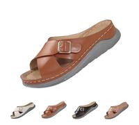 Pantofole da donna con suola spessa, pantofole da donna, per attività all'aperto, con punta aperta, antiscivolo, antiscivolo, per la casa, per la parte posteriore, aperte, traspiranti, da donna