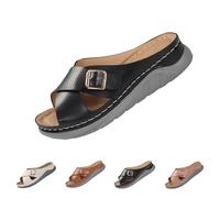 Pantofole da donna con suola spessa, pantofole da donna, per attività all'aperto, con punta aperta, antiscivolo, antiscivolo, per la casa, per la parte posteriore, aperte, traspiranti, da donna