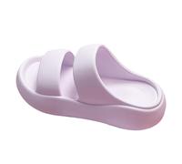 Pantofole da donna con suola spessa, pantofole estive da donna, per coppie estive da indossare fuori dagli sport commerciali fuori dalla spiaggia, Viola, 38 EU