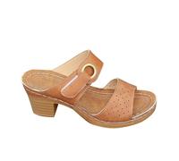 Pantofole da donna con tacco, eleganti scarpe estive, ultra comode, con tacco a blocco, casual, ortopedico, opedico, con tacco alto, pantofole