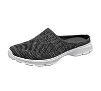 Pantofole da donna da uomo, comode, casual, per interni ed esterni, zoccoli antiscivolo, zoccoli senza schienale, mocassini traspiranti, comodi sandali da giardino da donna, Grigio, 38.5 EU