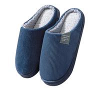 Pantofole da donna da uomo, invernali, calde, slippers On Slip for Men Soft Slippers Flop Shoes Warm House Slipper Uomo Flip, Blu marino, 40 EU