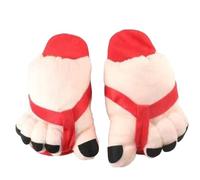 Pantofole da donna di grandi dimensioni, in cotone, con copertura per il tallone, per l'autunno e l'inverno, unisex, coppia, design divertente, comodo e per il tempo libero, Stile A04 rosso, 38.5/42