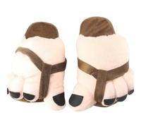 Pantofole da donna di grandi dimensioni, in cotone, con copertura per il tallone, per l'autunno e l'inverno, unisex, coppia, design divertente, comodo e per il tempo libero, Stile A02 Marrone, 38.5/42