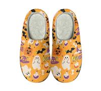 Pantofole da donna di Halloween | Slipper Boo| Cute Ghost Sliders | Lovely Festival Sliders | Zucca Stampato Slides | Spooky Castle Slides | Slip On Home Shoes| Scary Winter Slipper| Morbido peluche